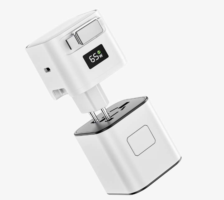 65W Retractable  cable charger